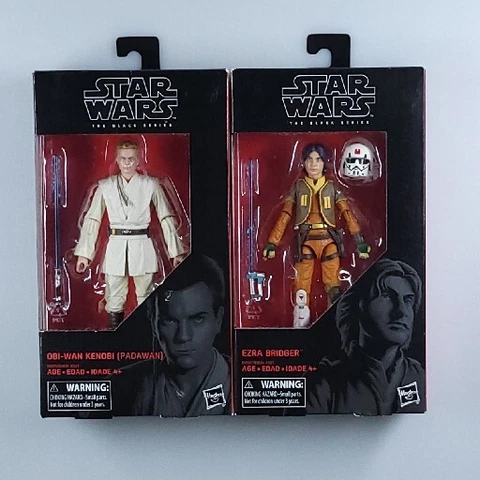 Hasbro Star Wars The Black Series Obi-Wan (Padawan) & Ezra Bridger 2pack Rare Cover