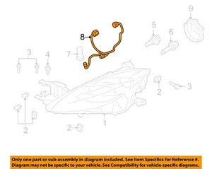 MAZDA OEM 11-13 6 Front Lamps Combination Lamps-Socket Wire GEG151155 - Picture 1 of 2