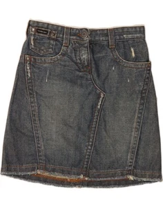 CALVIN KLEIN Womens Denim Skirt W25 Small Navy Blue Cotton DD88 - Picture 1 of 4