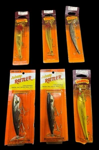 Vintage Angelköder Lot verpackt unbenutzt Johnny Rattler Pradco Bomber - Bild 1 von 12