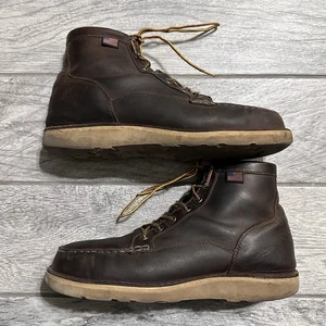 Danner Herren Bull Run Mokassin 6" Stahlkappe Arbeitsstiefel Größe 11 Braun Leder Komfort - Bild 1 von 8