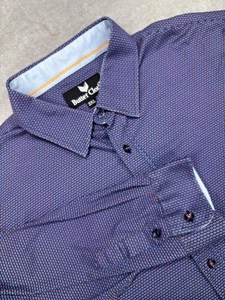 Butter Cloth Shirt Mens 2XL Blue Orange Geometric Long Sleeve Preppy Button-Up - Picture 1 of 11