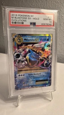 2016 Pokémon Evolutions M Blastoise EX 22/108 PSA 10 - Image 1 of 2