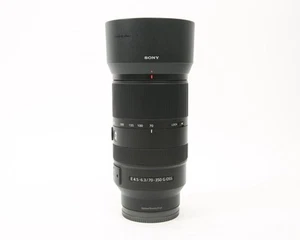 Sony E 70-350mm f/4.5-6.3 G OSS Zoom Lens E-Mount (SEL70350G) with Caps and Hood - Picture 1 of 7