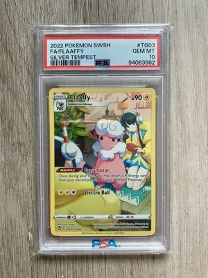 2022 Pokemon SWSH Silver Tempest Flaaffy Full Art #TG03 PSA 10 Gem Mint - Image 1 of 2