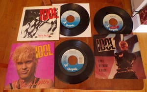 Billy Idol Set of 3 45s w Picture Sleeves Hot In The City, Eyes Without A Face - Picture 1 of 2