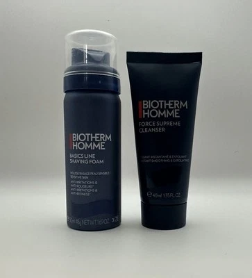 Biotherm Homme Basics Line Shaving foam 50ml & Force Supreme Cleanser 40ml Set