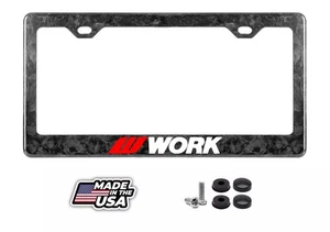 Cubierta de marco de matrícula W Work Wheels (ROJO) FORJADO | Speed Performance Racing - Imagen 1 de 4