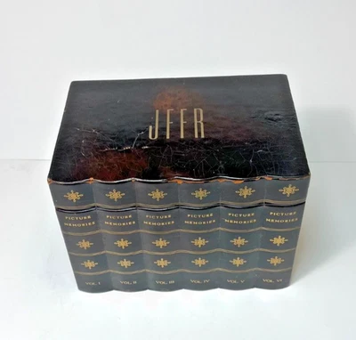 SOMENTE CAIXA marrom falso biblioteca livros de armazenamento antigos para fotografias cartão-chave de receita - Imagem 1 de 4