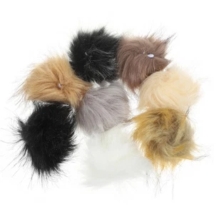  16 Pezzi Cappello Sciarpa Pompon Decorazione Artigianato Pompon Pelliccia per Cappelli Finti - Foto 1 di 12