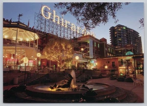 Continental Postcard San Francisco California Ghirardelli Square Christmas Time - Picture 1 of 2