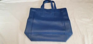 Bolso de Mano Grande Azul Cuero sintético 11.75" W x 5" D x 15" Superior y 20" Superior de Asa - Imagen 1 de 10