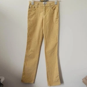 vintage 70s yellow corduroy moschino donna slim jeans size 27 fit 8 inside leg - Picture 1 of 6