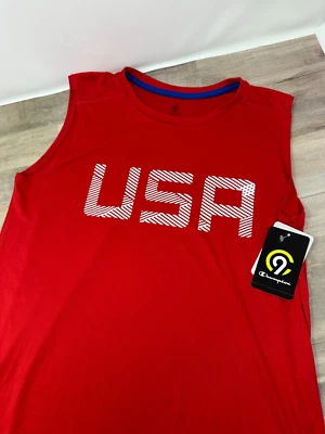 NWT Champion USA Boys Athletic Tank Top Sleeveless Youth Shirt Size XL (16-18) - Image 1 of 4