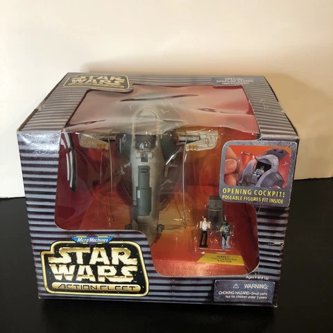 Galoob Micro Machines Star Wars Action Fleet Slave 1 with Figures Cover