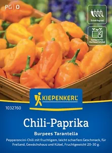 Chile - Pimiento Burpess Tarantella Pepperoncini semillas afrutadas ligeramente picantes - Imagen 1 de 2