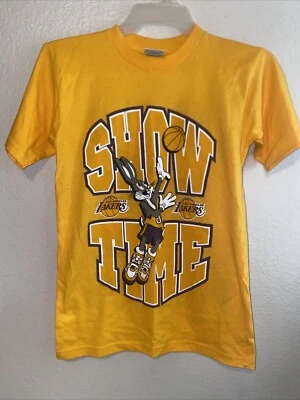 Los Angeles Lakers Men's Size Small Looney Tunes Show Time Bugs Bunny T-Shirt - Image 1 of 4