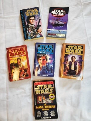 Star Wars Book Lot Han Solo Trilogy Series & Lando Calrissian Adventure (3-in-1) - Imagem 1 de 4