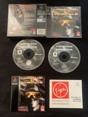 Command & Conquer - Playstation 1 PS1 game with manual 2 discs fat case (1) - Image 1 of 2