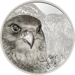 2023 Mongolia Mongolian Falcon 3 oz 999 Silver Proof Coin UHR SOLD OUT AT MINT - Picture 1 of 1