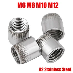 M6 M8 M10 M12 Female Thread A2 Stainless Steel Conical Cap Tapered Cone Nut - Picture 1 of 10