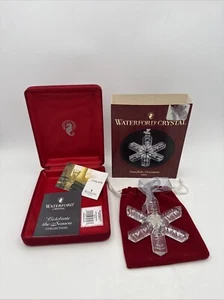 *NEW* Waterford Crystal Christmas Ornament 2002 Annual SNOW STAR Snowflake - Picture 1 of 6
