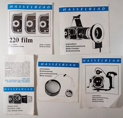 Lot of 5 Hasselblad Instruction Manuals - Image 1 of 4