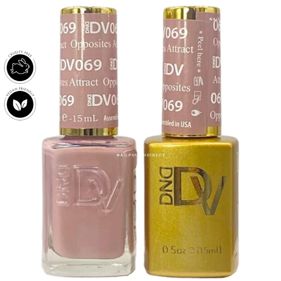 DND Diva Duo Gel & Nail Polish Set - Opposites Attract 069 - 2 x 15ml