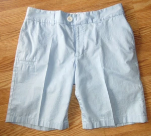 Ashworth Womens Light Blue Cotton Bermuda Walking Shorts Flat Front Pockets sz 8 - Picture 1 of 4