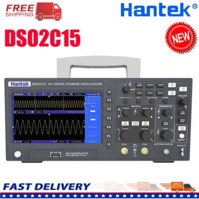 Hantek DSO2C15 Digital Storage Oscilloscope 150MHZ Bandwidth Dual Channel 1GSa/s - Image 1 of 4