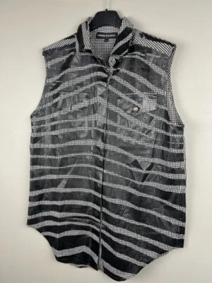 Pierre Balmain Sleeveless Button Up Blouse Shirt Size M - Image 1 of 4