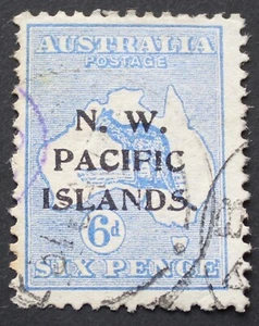 New Guinea 1915 Six Pence Kangaroo SG 78 used - Picture 1 of 1
