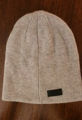 Two Blind Brothers 2BB Unisex Gris Gorro Invierno Sombrero Tejido Braille Logo Urbano Foto 1 de 4