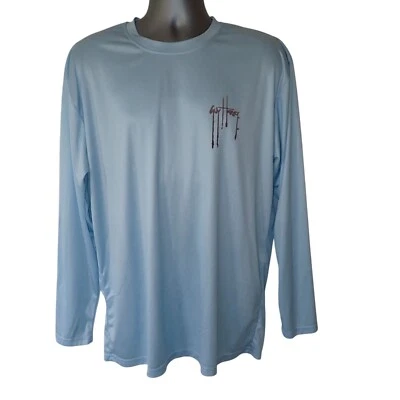Camisa de pesca Guy Harvey Performance para hombre XL manga larga pez espada azul exterior Foto 1 de 4