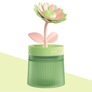 Flower Air Humidifier Oil Diffuser Essential Aroma Aromatherapy Night Lamp LED - Picture 1 of 7