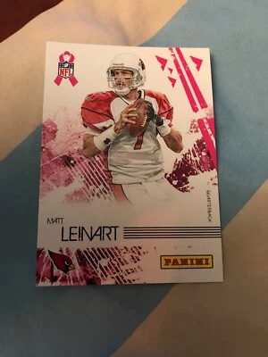 2010 Arizona Cardinals Matt Leinart #58 RARE Panini BREAST CANCER AWARENESS - Image 1 of 3