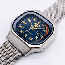 Seiko 5 Blue Men's Automatic Watch 7009 vintage