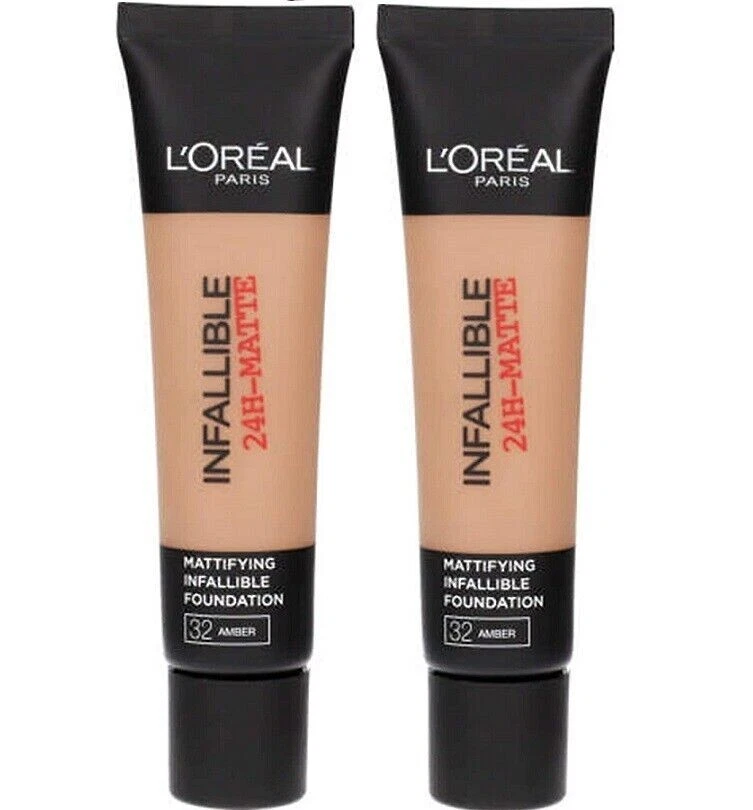 2x 35ml L'Oréal Loreal Paris Make Up Infallible 24H Matte No. 32 Amber - Bild 1 von 1