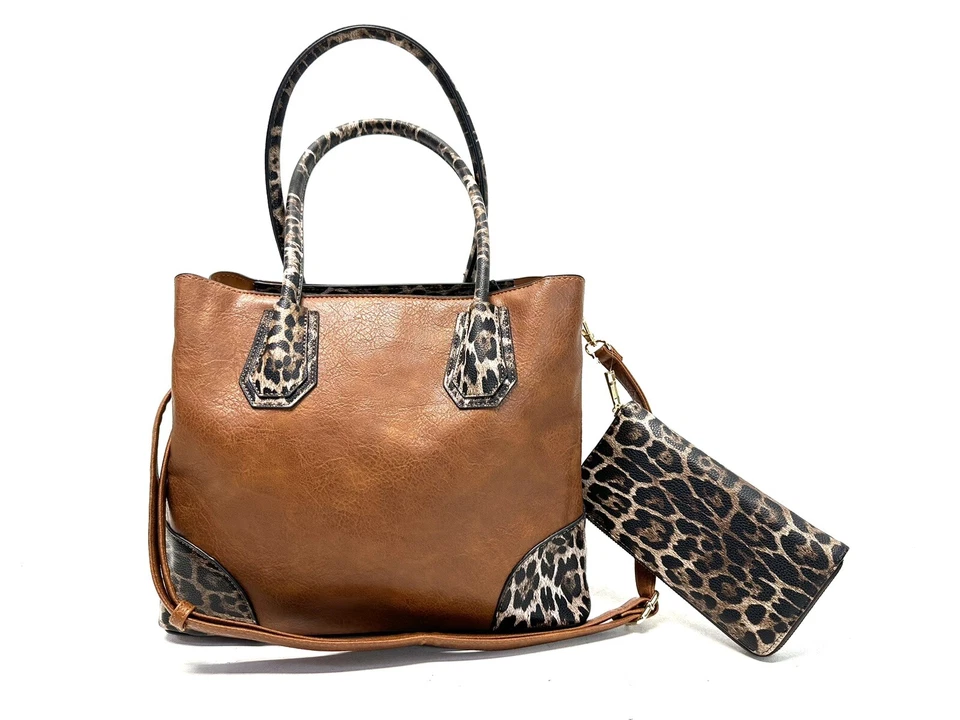 Emperia Bolso de Mano Bolso de Hombro con Cartera Cuero Vegano Correa Extraíble Ajustable Foto 1 de 4