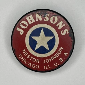Vintage Johnsons Nestor Johnson Chicago USA Hockey Puck Official Czechoslovakia - Picture 1 of 14