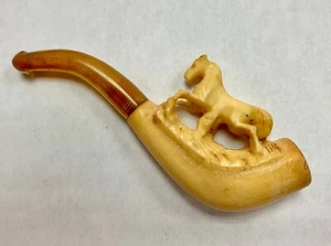 SCHÖNE KLEINE PFEIFE PFERD AUS MEERSCHAUM 1900 - Bild 1 von 2
