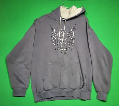 Chaqueta con Capucha Vintage Sapphire Lounge XLarge Para Hombre Punk Y2K Thrashed Distressed Foto 1 de 4