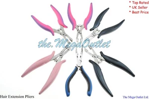 ALICATES DE EXTENSIONES DE CABELLO PARA QUITAR ANILLOS DE MICROPERLAS Y APLASTAR PEGAMENTO FUSIÓN UNIÓN - Imagen 1 de 59