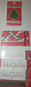 Vintage Gibson Christmas Invitations 5 packs of 8 NEW in pack - Picture 1 of 8