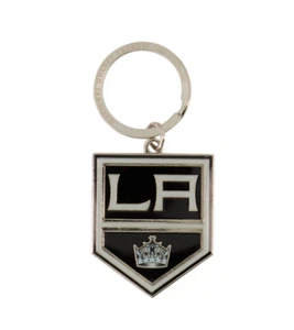 Los Angeles N H L Kings Hockey Licensed Metal Diecut LARGE Logo Keychain NFS - Picture 1 of 1