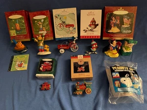 Hallmark Christmas Ornaments (7) Arthur Snow White Scuffy Tugboat Train Tricycle - Picture 1 of 15
