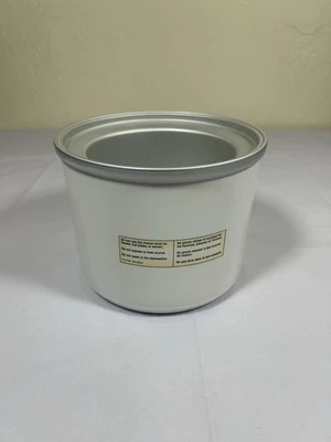 Cuisinart Yogur Congelado Helado Sorbete Máquina Blanco CIM-20 Congelador Cuenco Parte Foto 1 de 4