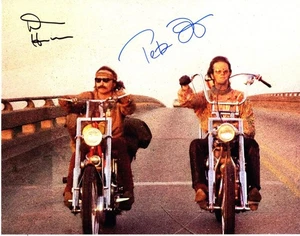 Peter Fonda Dennis Hopper signed 11x14 Photo autographed Picture with COA - Picture 1 of 1