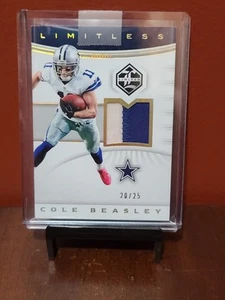 2017 Panini Limited #LM-CB Cole Beasley Dual Color Patch 20/25 Card - Bild 1 von 5