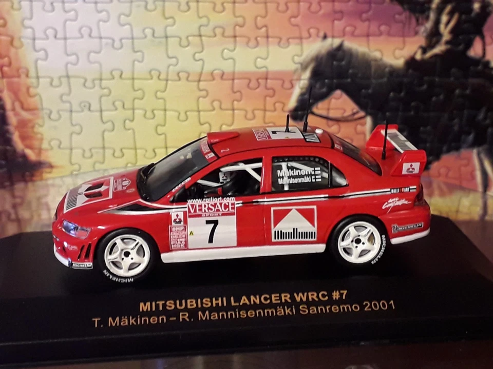 ixo ram054 mitsubishi lancer wrc rally sanremo 2001 T.MAKINEN 1:43 - Immagine 1 di 4